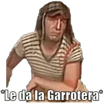 le da la garrotera