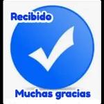 Recibido: mucha gracias