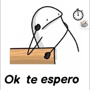 Ok te espero - getsticker.com