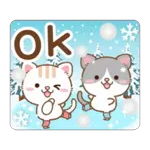 Natural cat, moving winter&Xmas