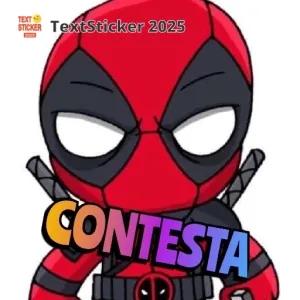 TextSticker 2025, CONTESTA - getsticker.com