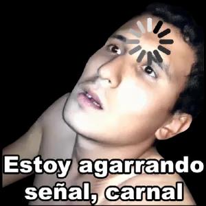 Estoy agarrando señal, carnal  - getsticker.com