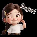 Roger! It's cute girl!