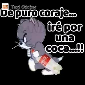 De puro coraje... iré por una coca...!! - getsticker.com