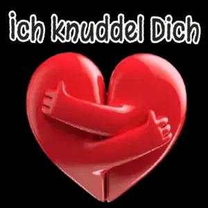 Ich knuddel Dich - getsticker.com