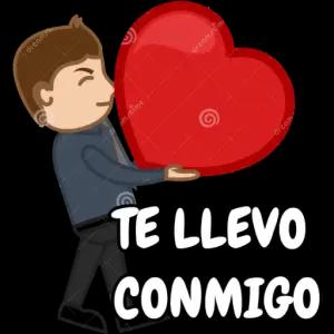 Te llevo conmigo - getsticker.com