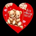 Rotes Emoticon-Paket