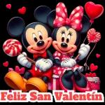 Feliz San Valentín mickey y minnie