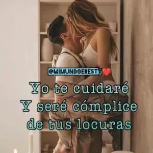 Yo te cuidaré y seré cómplice de tus locuras - getsticker.com