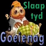 Slaap
tyd
Goelenag