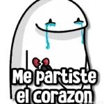 Me partiste el corazon