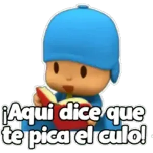 ¡Aqui dice que te pica el culo! - getsticker.com