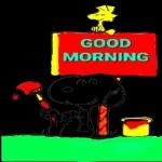 Snoopy's morning