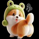 柯基蛙好可愛！