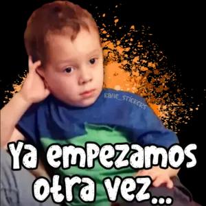 kale STICKERS Ya empezamos otra vez... - getsticker.com