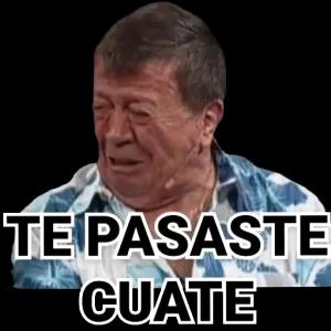 TE PASASTE CUATE - getsticker.com