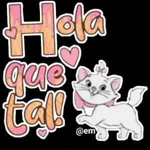 Hola que tall @em - getsticker.com