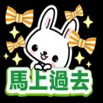 小兔子3D貼紙:很可愛哦