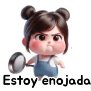 Estoy enojada - getsticker.com