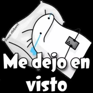 @rose.stickers Me dejo en visto - getsticker.com