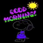 Snoopy's morning