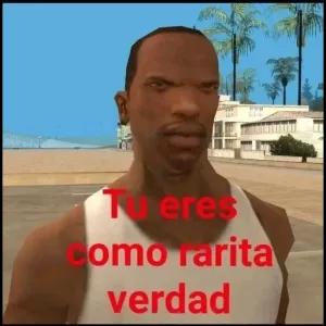 Tu eres como rarita verdad - getsticker.com
