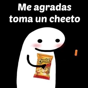 Me agradas toma un cheeto - getsticker.com