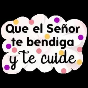 Que el Señor te bendiga y te cuide - getsticker.com