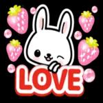 小兔子3D貼紙:很可愛哦