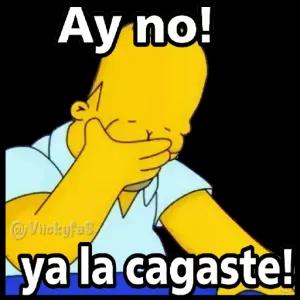 Ay no! @ Vickyfas ya la cagaste!  - getsticker.com