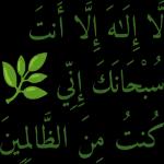 لا إله إلا أنت
سبحانك إني و
كنتُ
من الظالمين