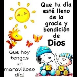 Que hoy tengas un maravilloso día! Que tu día esté lleno de la gracia y bendición de Dios - getsticker.com