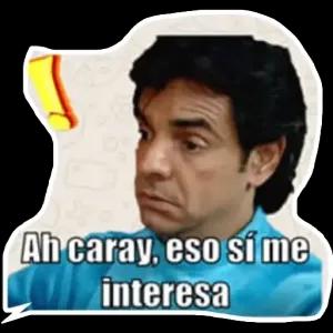 Ah caray, eso sí me interesa - getsticker.com
