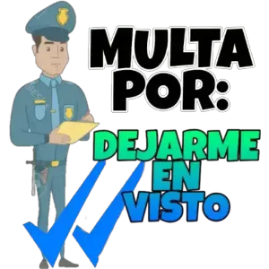 MULTA POR: DEJARME EN VISTO - getsticker.com