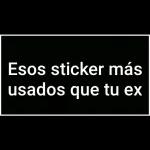 Esos sticker más usados que tu ex