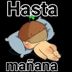 Hasta mañana - getsticker.com