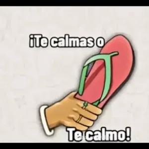¡Te calmas o Te calmo! - getsticker.com