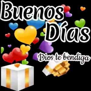 Buenos Días Dios te bendiga - getsticker.com