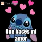 Que haces mi amor