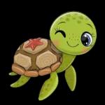 Süße kleine Schildkröte