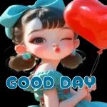 Cute little girl stickers