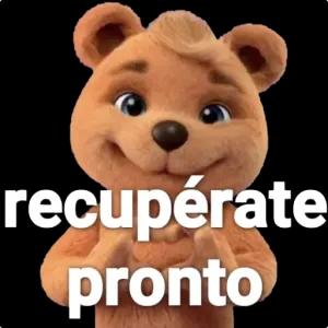 recupérate pronto - getsticker.com