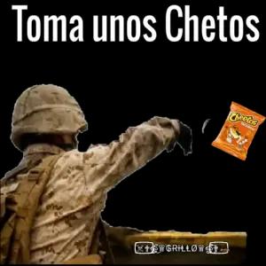 Toma unos Cheetos - getsticker.com