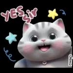 Funny Cat Stickers