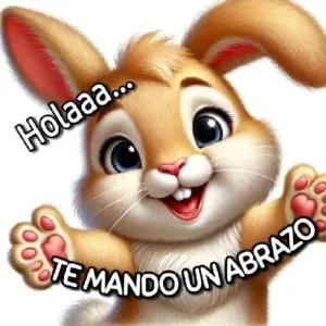 Holaaa... TE MANDO UN ABRAZO - getsticker.com