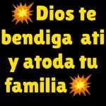 DIOS TE BENDIGA