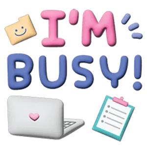 I'm busy! - getsticker.com