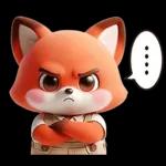 可愛紅色小狐狸