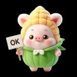 หมูน้อยข้าวโพดน่ารัก <3