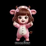 สาวน้อยน่ารัก - ชุดวัว 2